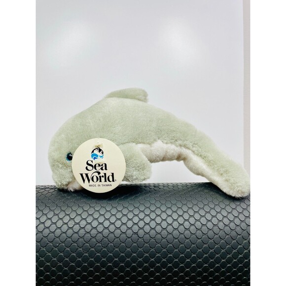Vintage Plush Dolphin Sea World Vintage Theme Park Animal Dolphin NWT VTG Toy - Picture 2 of 13